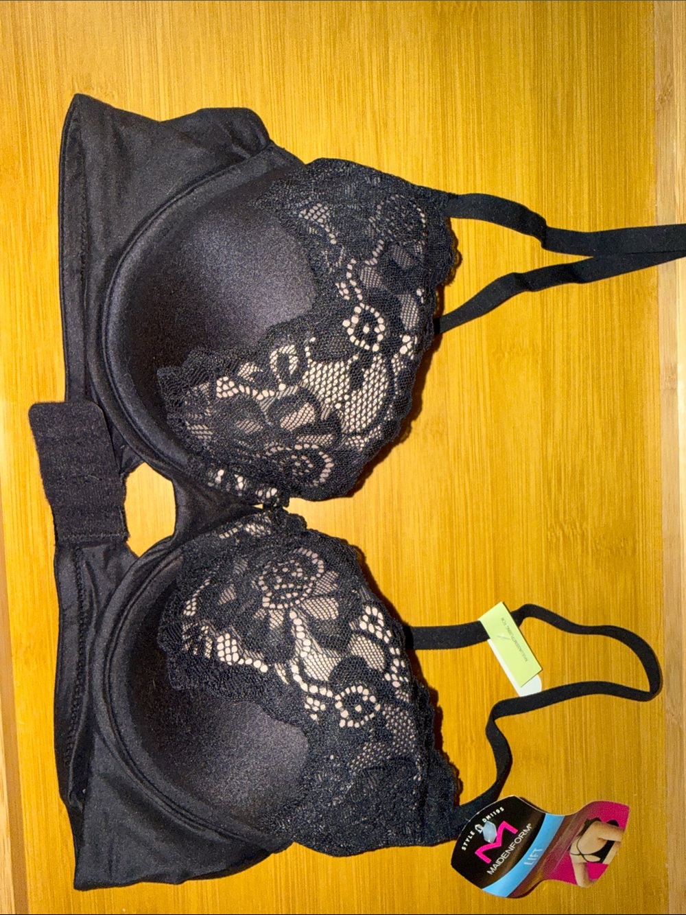 Maidenform 34B Black Lace Underwire Bra - Women Intimates & Sleepwear